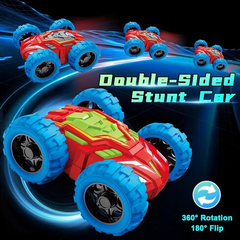 Toddlers Car Toys for 1-3, Toys Cars for Ages 2-4, Double-Sided Monster Truck Toys, Stunt Push and Go Friction Cars, 3 Year Old Boy Toys, Toy Cars for 2 3 4 5 6 Year Old Boy Christmas Birthday Gift in Saudi Arabia