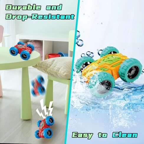 Toddlers Car Toys for 1-3, Toys Cars for Ages 2-4, Double-Sided Monster Truck Toys, Stunt Push and Go Friction Cars, 3 Year Old Boy Toys, Toy Cars for 2 3 4 5 6 Year Old Boy Christmas Birthday Gift in Saudi Arabia