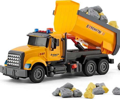 Large Dinosaur Transport Truck Toys for 3 4 5 6 7 8 Year Old Boys, Truck with Loading Crane,Lights and Sounds Vehicles Toy for Kids Childs Toddlers Christmas Birthday Gift in Kuwait