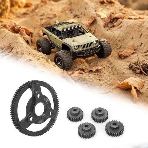 daitoku 48P 72T Hardened Steel Spur Gear Transmission Gears with 27T 28T 29T 30T Pinion Gear for Traxxas 2WD Slash Stampede Rustler 2WD Bandit VXL XL-5 F-150 SVT 1/10 RC Car in Saudi Arabia