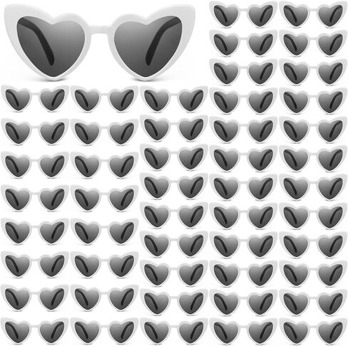 50 Pairs Heart Shaped Sunglasses Vintage Heart Sunglasses Bride Sunglasses Women's Sunglasses Retro Glasses for Wedding in Saudi Arabia