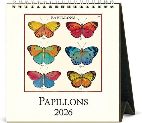 Cavallini 2026 الفراشات التقويم المكتبي ، 6x6.5 بوصة ، 12 شهرًا تقويم مكتب دائمة ، مثالي لعشاق الفراشات ، صغير ولطيف in Kuwait