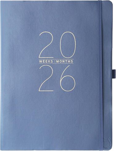 Graphique 2026 Apollo Business Planner | 18 Month Organizer, July 2025 - Dec. 2026 | Weekly & Monthly Spreads | To-Do List & Note Pages | Pen Loop | Vegan Leather | Sage Peanuts Typewriter | 6" x 8" in Kuwait