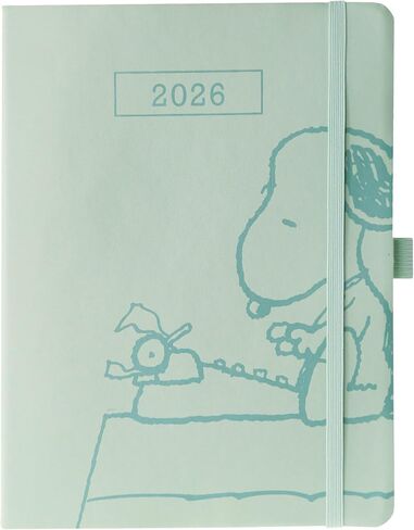 Graphique 2026 Apollo Business Planner | 18 Month Organizer, July 2025 - Dec. 2026 | Weekly & Monthly Spreads | To-Do List & Note Pages | Pen Loop | Vegan Leather | Sage Peanuts Typewriter | 6" x 8" in Kuwait
