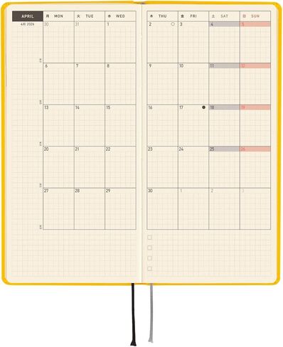 Hobonichi Techo 2026 Weeks Mega - Colors: Cosmo Blue (English ، Tall & Slim ، start) in Saudi Arabia
