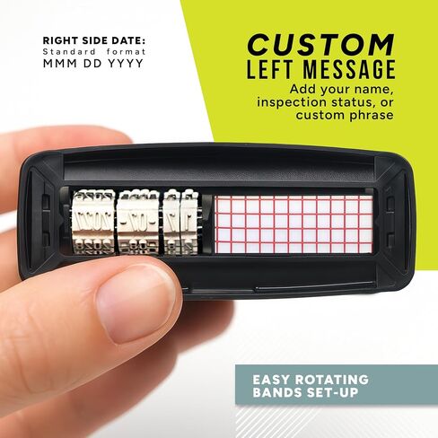 Infusion .375 x 1 Custom Message Dater Self-Inking Stamp (Choose from 17 Ink Colors) in Saudi Arabia