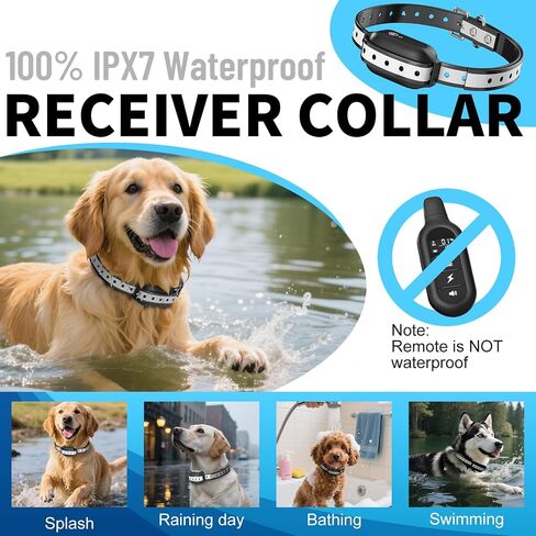 Shock Collar for Dogs 3300FT Dog Training Collar with Remote IPX7 Waterproof with 3 Training Modes, Adjustable Dog Collar for Small Medium Large Dogs in Saudi Arabia
