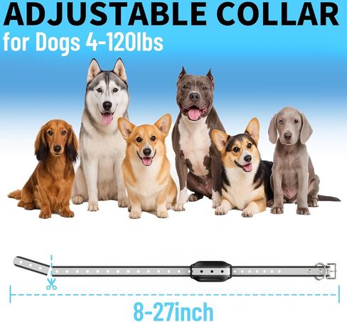 Shock Collar for Dogs 3300FT Dog Training Collar with Remote IPX7 Waterproof with 3 Training Modes, Adjustable Dog Collar for Small Medium Large Dogs in Saudi Arabia