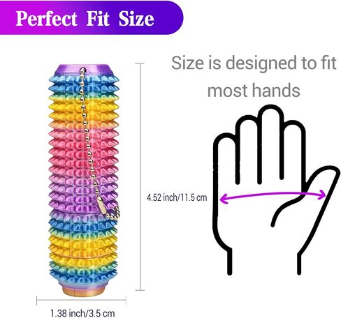 Button Click, Spinners, Pain Stim Fidget Toy, 3-in-1 Design of Little Ouchies Fidget, Mini Fidget Toy for Adults, Spiky Grippie Stim Keychain for Anxiety Relief in Saudi Arabia