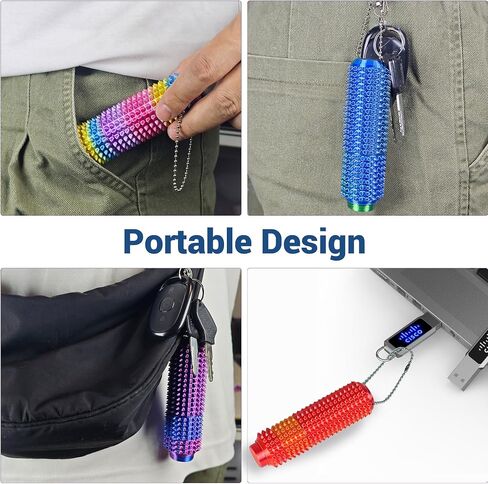 Button Click, Spinners, Pain Stim Fidget Toy, 3-in-1 Design of Little Ouchies Fidget, Mini Fidget Toy for Adults, Spiky Grippie Stim Keychain for Anxiety Relief in Saudi Arabia