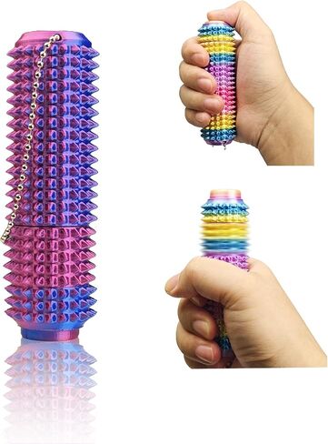 زر النقر ، المغازل ، لعبة Pain Stim Fidget ، تصميم 3 في 1 من Little Ouchies Fidget ، لعبة Mini تململ للبالغين ، مجموعة مفاتيح Grippie Stim Spiky لتخفيف القلق in Kuwait