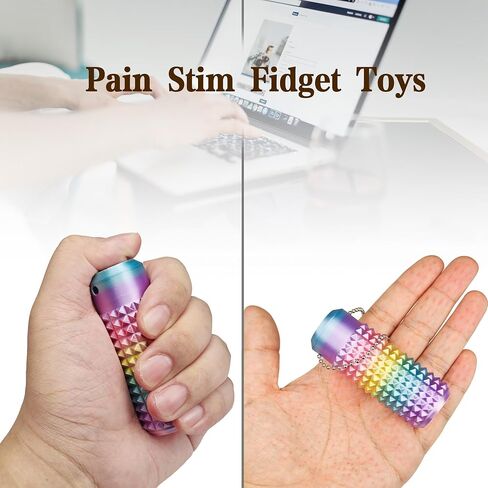 زر النقر ، المغازل ، لعبة Pain Stim Fidget ، تصميم 3 في 1 من Little Ouchies Fidget ، لعبة Mini تململ للبالغين ، مجموعة مفاتيح Grippie Stim Spiky لتخفيف القلق in Kuwait