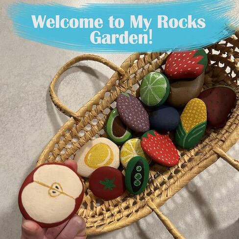 LIIJII River Rocks for Painting, 30 PCS 2-3″ Large Flat Painting Rocks for Kids, Smooth Rocks to Paint for Crafts, Make Handmade DIY Gifts in Kuwait