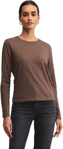 Z SUPPLY Women's Modern Slub Long Sleeve Tee in Kuwait