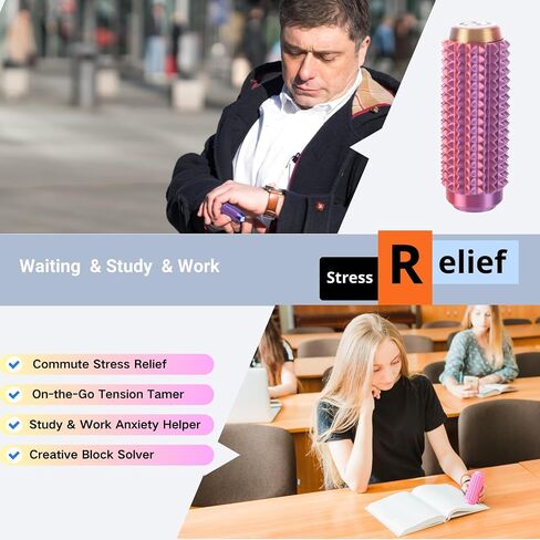 2PCS Pain Stim Fidget - Little Ouchies Fidget Toys Adults,Spiky Sensory Toys with Cute Shapes, Keyboard Clicker Fidget,Anxiety Stress Relief Keychain(Purple/Red Gold Purple) in Kuwait