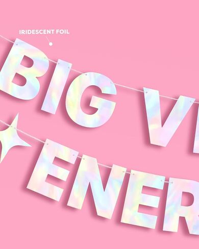 xo, Fetti Big Virgo Energy Birthday Party Iridescent Foil Banner - 5 Ft. | Zodiac Virgo, Horoscope, Astrology Bday Party Decorations Gift in Saudi Arabia