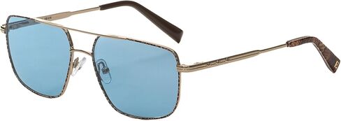 نظارات شمسية Elton John Eyewear Hollywood للجنسين مستقطبة 100% حماية من الأشعة فوق البنفسجية وأسيتات السماء اللامعة ومربع معدني مكتنز in Kuwait