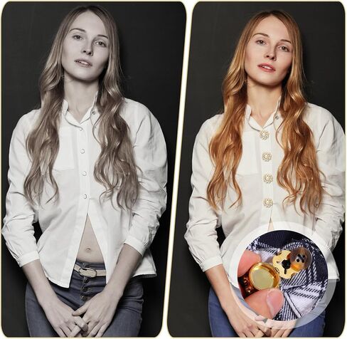 أغطية زر 5 أجهزة كمبيوتر ، أغطية زر للنساء بلوزات راينستون تغطية قابلة للفصل مقطع أزرار لا توجد أزرار زخرفية للباس الملابس صياغة زينة ذهبية in Kuwait