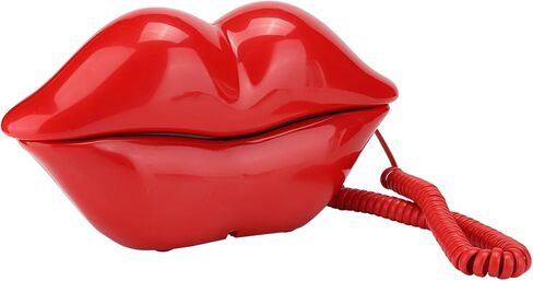 Telephone, Desk Telephone, Landline Telephone, Beautiful Lip Shape for Birthday Gift, for Office, for Display, for Friends, (Gold Plated) in Saudi Arabia