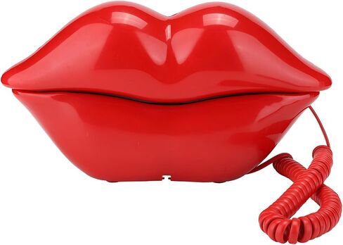 Telephone, Desk Telephone, Landline Telephone, Beautiful Lip Shape for Birthday Gift, for Office, for Display, for Friends, (Gold Plated) in Saudi Arabia