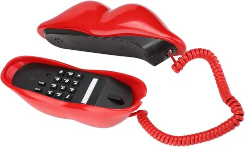 Telephone, Desk Telephone, Landline Telephone, Beautiful Lip Shape for Birthday Gift, for Office, for Display, for Friends, (Gold Plated) in Saudi Arabia