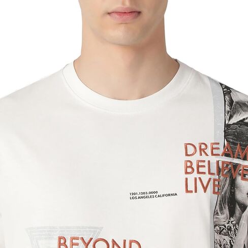 GUESS Men's Short Sleeve Crew Neck Movie Effect Tee in Saudi Arabia