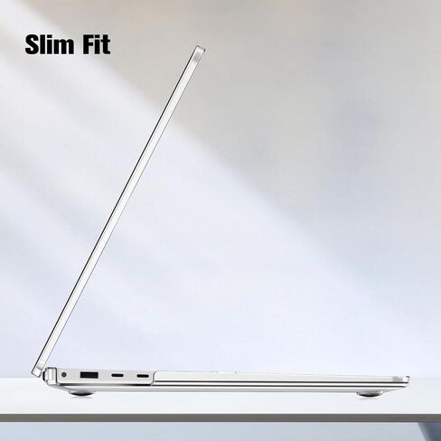 Fintie Case لـ 15 بوصة Microsoft Surface Laptop 7 (2024 إطلاق) الطراز: 2037 - Slip Snap على غطاء القشرة الصلبة (بلوستال أسود) in Kuwait