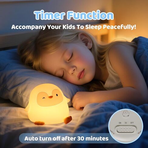 ضوء ليلي باندا أحمر لطيف، ضوء ليلي قابل لإعادة الشحن لغرفة الأطفال مع مؤقت، ضوء ليلي ناعم من السيليكون على شكل حيوان قابل للتعتيم للأطفال، مصباح اسفنجي لغرفة نوم الأطفال الأولاد والبنات in Kuwait