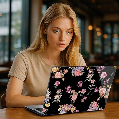 for M4 MacBook Air 15 inch Case 2025 2024 2023 Released A3241 A3114 M3 A2941 M2, Hard Shell Laptop Case with Keyboard Cover & Trackpad Film & 2 OTG Adapters, Daisy Flowers in Kuwait
