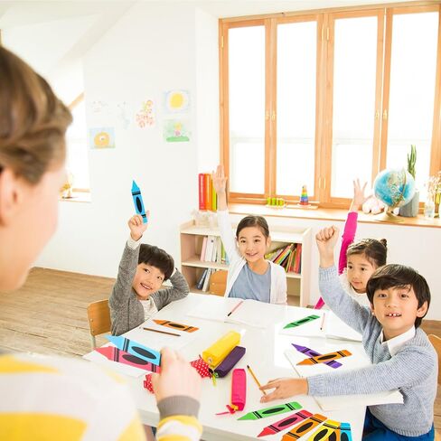 Eersida 48 Pcs Crayons Theme Bookmarks for Classroom Supplies, Bookmarks for Kids, Back to School Gift, 6 Colors in Saudi Arabia