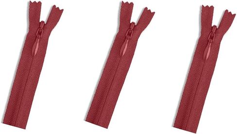 غير مرئي (إخفاء) ykk sthippers - مثالية للملابس والحرف اليدوية ومشاريع الخياطة - اللون: Cameo Red #520 اختر طولك - المصنوع في الولايات المتحدة (3 سستة لكل عبوة) (18 بوصة) in Saudi Arabia