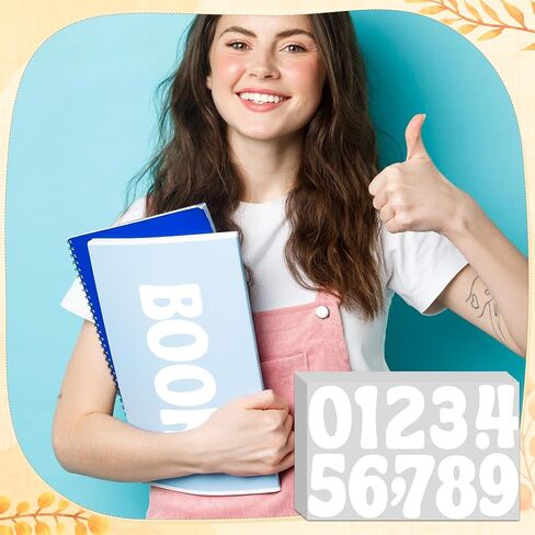 20 ورقة نشرات لوحة رسائل 250 PCS ملصقات الحروف الحرفية الكبيرة ملصقات رقم الأبجدية فينيل عصا ذاتية اللصق على رسائل لألواح الملصقات صناديق البريد ديكور المنزل الحرف (أسود ، 3 بوصات) in Kuwait