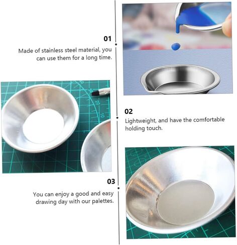15Pcs Color Mixing Tray for Home and Art Use Non Leaking Paint Palette for Watercolor and Craft Projects for Artists and Students in Saudi Arabia