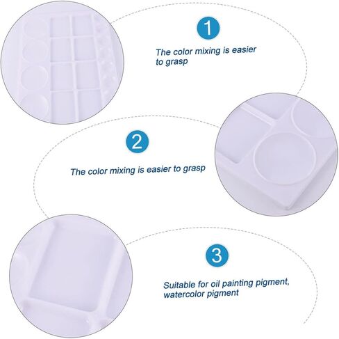 Gatuida Watercolor Pigment Trays Square Artboard Painting Trays for Boys and Girls Artists in Saudi Arabia