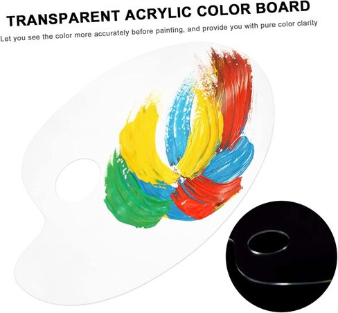 Uonlytech 1SET OVAL PAPMMENT PLATE RAIDES BASMAND مع كاشطات لخلط وتنظيف أداة فنية خفيفة ودائمة in Saudi Arabia