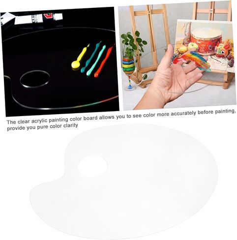 Uonlytech 1SET OVAL PAPMMENT PLATE RAIDES BASMAND مع كاشطات لخلط وتنظيف أداة فنية خفيفة ودائمة in Saudi Arabia