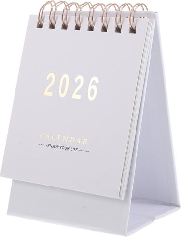 Nuobesty Mini Desk Calendar 2026 Monthly Planner Portable Standing Flip Small Table Talendar for Home Office Decor in Saudi Arabia