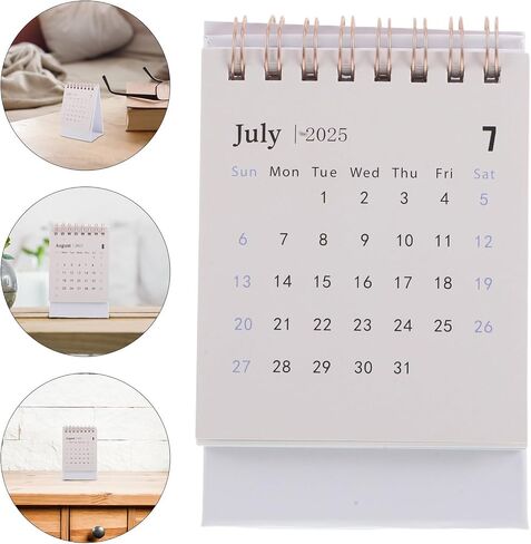 Nuobesty Mini Desk Calendar 2026 Monthly Planner Portable Standing Flip Small Table Talendar for Home Office Decor in Saudi Arabia