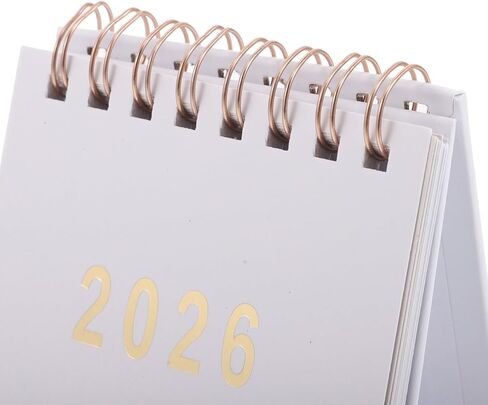 Nuobesty Mini Desk Calendar 2026 Monthly Planner Portable Standing Flip Small Table Talendar for Home Office Decor in Saudi Arabia