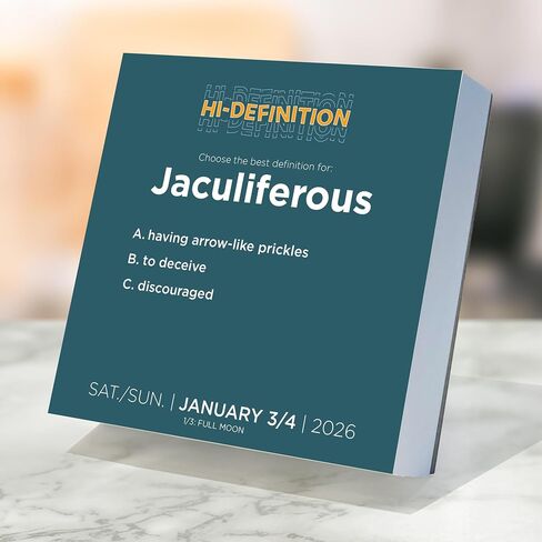 TF Publishing 2026 Daily Word Puzzle Dailder Desktop Calendar - منظمة المنزل والمكتب - تقويم مكتب صغير 2026 مع صفحات تمزق كاملة اللون وورق من الورق المقوى الحامل - 5.25 بوصة × 5.25 بوصة in Kuwait