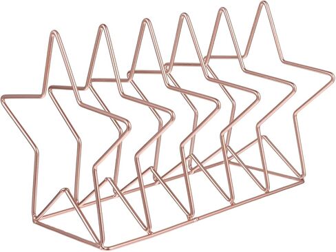 Gatuida Rose Gold Iron Book Rack Desktop Bookshelf Organizer Storage Shelf for Home Office Decor in Saudi Arabia
