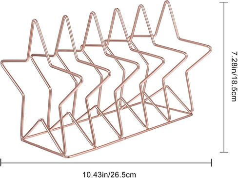 Gatuida Rose Gold Iron Book Rack Desktop Bookshelf Organizer Storage Shelf for Home Office Decor in Saudi Arabia