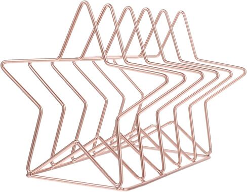 Gatuida Shaped Book Rack Rose Gold Desk Organizer Modern Iron Art Display Easel for Home Office Stylish Bookend and Magazine Holder in Saudi Arabia
