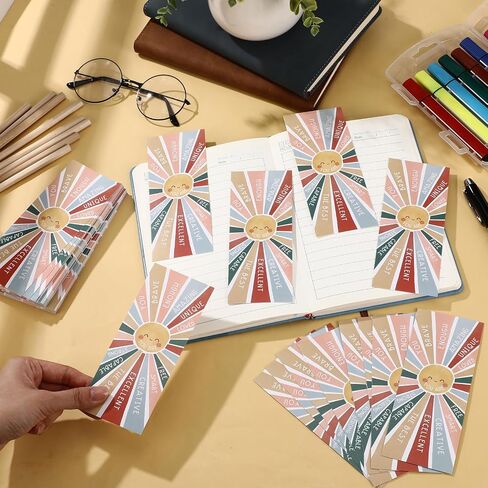 TAOBARY 100 PCS الإشارات الإشاراتية الملهمة للأطفال أيضًا مرجعية تحفيزية للورق. in Saudi Arabia
