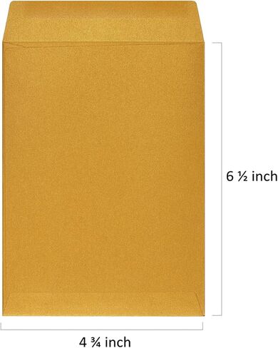 Quotidian Orange Seel Seal Flat A6 Pearlescent Paper Paper 4 3/4 "× 6 1/2" (12 × 16.5 سم) حزمة 25 - Confetti Cards دعوة صور الزفاف in Kuwait
