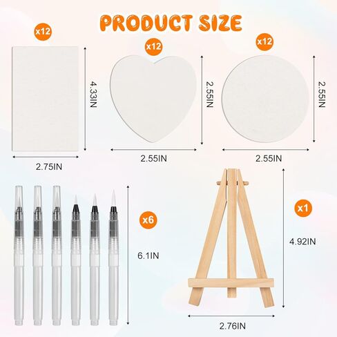 36 PCS Magic Foam Plane Painture Kit Purfy Paint with Water Brush 3D Drawing Paper for Kids Drawing Magic Canvas Sponge for Painting Art Fruced DIY Draw Draw Pens Art Supplies in Kuwait