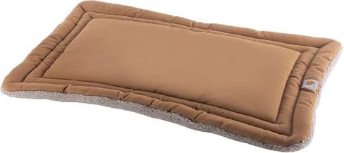 Carhartt Durable Firm Duck Sherpa Top Dog Napper Pad, Washable Duck Canvas Pads for Dogs, Sherpa Top Napper Pad (Carhartt Brown), Medium in Saudi Arabia