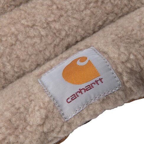Carhartt Durable Firm Duck Sherpa Top Dog Napper Pad, Washable Duck Canvas Pads for Dogs, Sherpa Top Napper Pad (Carhartt Brown), Medium in Saudi Arabia