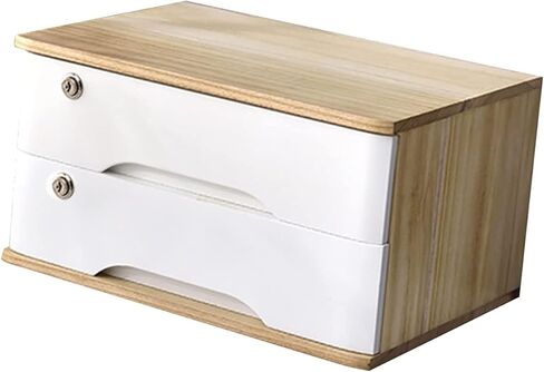 خزانة ملفات سطح المكتب - مع تخزين خزانة الملفات المسطحة ، خزانة تخزين سطح المكتب/خزانة بيانات ، خزانة درج سطح المكتب الخشبية الصلبة ، صندوق تخزين سطح المكتب مع أدراج (أ ، دراجين) in Kuwait