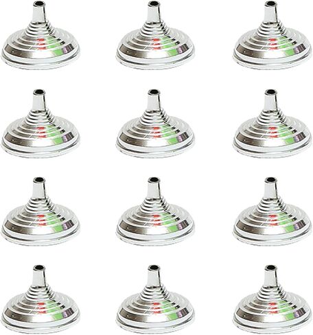 12 Pieces Round Miniature Flag Stands Mini Desk Flag Stands Desk Flag Holders Table Flag Stands Table Flag Base Stand for Office Conference Room, Silver, 5.5 x 3.8cm in Saudi Arabia